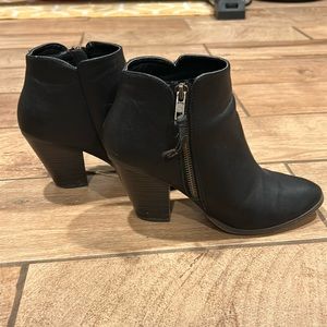 Charlotte Russell black ankle boot 3inch heel
